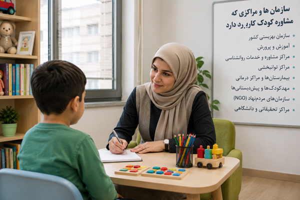 مشاوره کودک در کدام سازمان کاربرد دارد