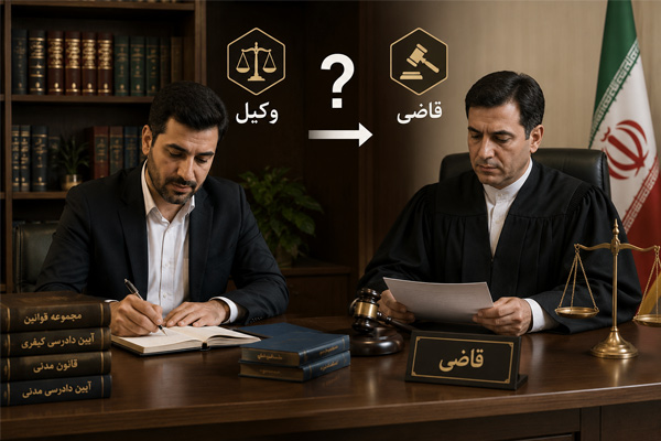 آیا وکیل میتواند قاضی شود
