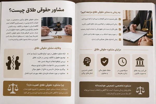 مشاور حقوقی طلاق چیست