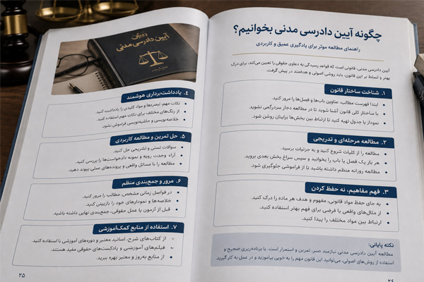 چگونه آیین دادرسی مدنی بخوانیم